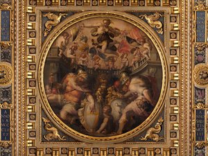 サントスピリトとサンタクローチェの四分の一の寓話 作： Giorgio Vasari