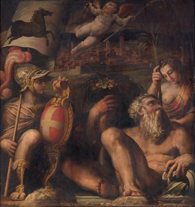 アレッツォの寓意、1563-1565 作： Giorgio Vasari