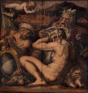 ボルゴ・サン・セポルクロとアンギアリの寓意、1563-1565 作： Giorgio Vasari