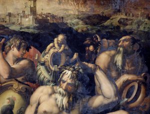 イタリア、キャンティ地方のアレゴリー 作： Giorgio Vasari