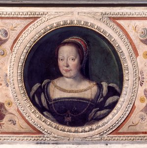カトリーヌ・ド・メディチ、1585年頃（油彩・キャンバス 作： Giorgio Vasari