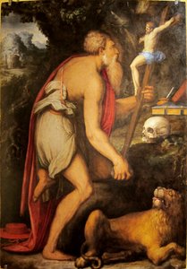 フランス語：Saint Jérôme en méditation.