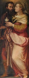 ジョルジオヴァザーリと妻のニコッローザバッチー、c。 1565年 作： Giorgio Vasari