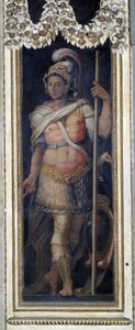 アレキサンダー・デ・メディチ（アレッサンドロ・デ・メディチ）の肖像。ジョルジョ・ヴァザーリ（1511-1574）によるフレスコ画。 作： Giorgio Vasari