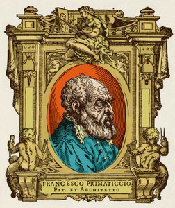 フランチェスコ・プリマティッチョ（1504-1570）の肖像。エコール・ド・フォンテーヌブローのメンバーであった。最も優れた画家、彫刻家、建築家の生涯」（Le Vite de