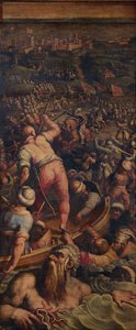 ピオンビーノでのトルコ人の敗走、1563-1565 作： Giorgio Vasari