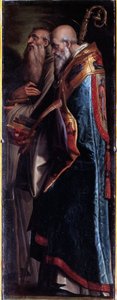 聖ベネディクトとロムアルド（油彩・キャンバス 作： Giorgio Vasari