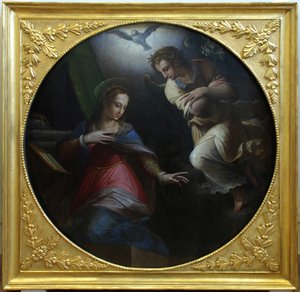 受胎告知、1570-1571 作： Giorgio Vasari