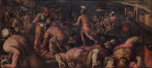 406年、1563-1565年のファエスラエでのラダガイサスとの戦い 作： Giorgio Vasari