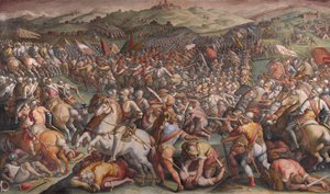 ヴァルディキアーナでのマルチャーノの戦い、1570年〜1571年 作： Giorgio Vasari