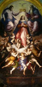 聖母の戴冠式、1571年。 作： Giorgio Vasari