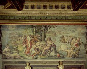 土星に提供された地球の初期の果実、1555 作： Giorgio Vasari