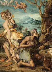 聖ジェロームの誘惑 作： Giorgio Vasari