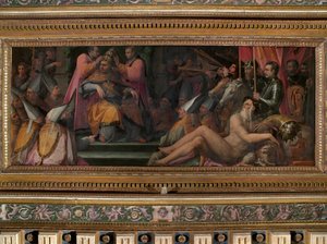ジョバンニ・デ・メディチのパパシーへの選出 作： Giorgio Vasari