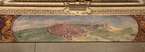 ルチニャーノの眺め、1557-1558 作： Giorgio Vasari