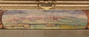 シエナの眺め、1557-1558 作： Giorgio Vasari