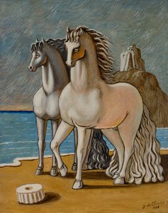 古代馬 作： Giorgio de Chirico