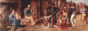イタリア語：三博士の礼拝 三博士の礼拝 作： ジョルジョーネ