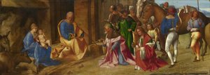 賢者の礼拝c。 1504 作： Giorgione da Castelfranco