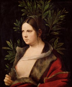 若い女性ローラ、1506 作： Giorgione da Castelfranco