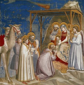 三王礼拝 作： Giotto (c.1266 1337)
