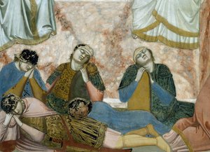 キリストの復活（ジョット作「キリストの生涯と受難」より詳細 作： Giotto (c.1266 1337)