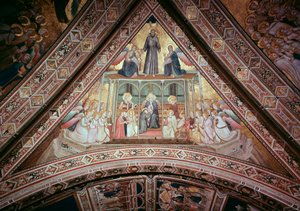 服従のアレゴリー（フレスコ画 作： Giotto (c.1266 1337)