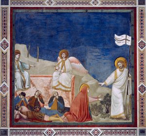 Noli Me Tangere - キリストの復活、「キリストの生涯と受難」より抜粋 作： Giotto (c.1266 1337)
