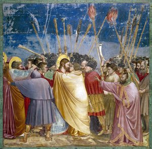 キリストの裏切り 作： Giotto (c.1266 1337)