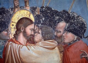 ユダのキス詳細（フレスコ画 作： Giotto (c.1266 1337)