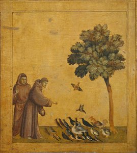 Saint Francois prechant aux oiseaux - 鳥に説教する聖フランシスコ ... 作： ジョット・ディ・ボンドーネ（スタイル）