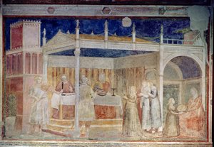 ペルッツィ礼拝堂のヘロデの宴 作： Giotto di Bondone