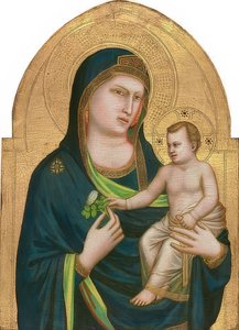 マドンナと子供。 1310年頃- 15年 作： Giotto di Bondone