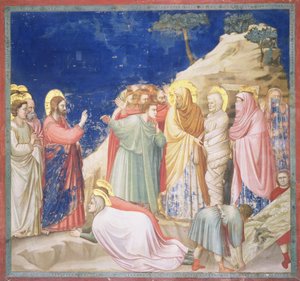 ラザロの復活、1305年頃（復元前）（192699も参照） 作： Giotto di Bondone