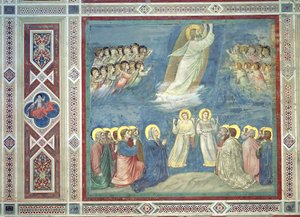 アセンション、1305年頃 作： Giotto di Bondone