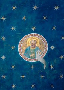 預言者マラキ、天井保管庫から、c.1305 作： Giotto di Bondone