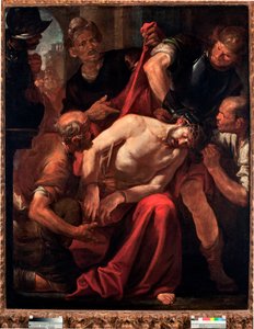 キリストの嘲笑（兵士に嘲笑されるイエス） ジョアッキーノ・アセレト（1600-1649）の絵画 17世紀 ジェネ、ストラーダ・ヌオーヴァ美術館