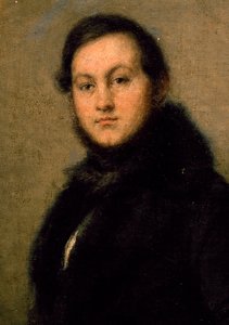 オペラ歌手イグナツィオ・マリーニ（1811-1873）の肖像、ピッキオことジョヴァンニ・カルノヴァリ（1808-1873）によるもの。イタリア 作： Giovanni Carnovali