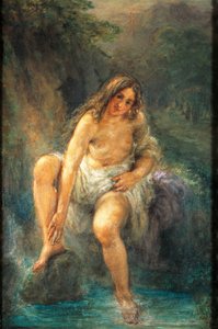 ジョヴァンニ・カルノヴァリ（1804-1873）の「浴女」（「ピッキオ」と呼ばれる 作： Giovanni Carnovali