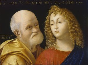 デュアルポートレート 作： Giovanni Agostino da Lodi