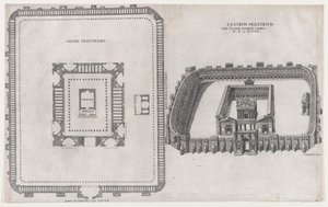 ローマの素晴らしさの鏡: キャッスル プレトリウム、1581 年。 作： Giovanni Ambrogio Brambilla