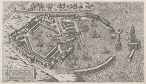 ローマの素晴らしさの鏡: ローマ港、1581., 1581. 作： Giovanni Ambrogio Brambilla