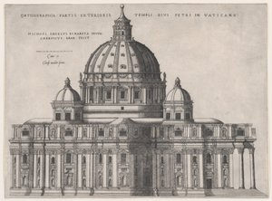 ローマの素晴らしさの鏡: St. ピーターズ、16世紀。、16世紀。 作： Giovanni Ambrogio Brambilla
