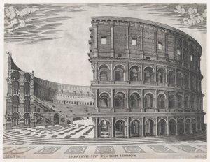 ローマの素晴らしさの鏡: コロッセオ、1581., 1581. 作： Giovanni Ambrogio Brambilla