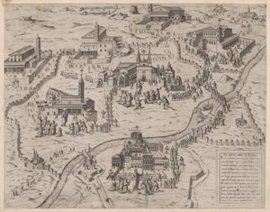 Speculum Romanae Magnificentiae:ローマの七つの教会 Le Sette Chiese di Roma, 1575.を紹介しています。 作： Giovanni Ambrogio Brambilla.