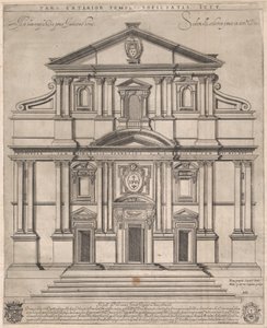 ジェズ、ローマ、「スペキュラム ロマネ マグニフィセンティアエ:」より、1589., 1589. 作： Giovanni Ambrogio Brambilla