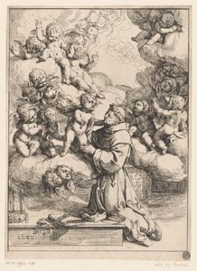 パドヴァの聖アントニオと幼子キリスト 作： Giovanni Andrea Podestà (attributed to)