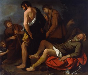 ノアの酔い、1630-1640 作： Giovanni Andrea de Ferrari
