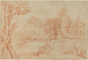 古典的な風景 作： Giovanni Angelo Canini