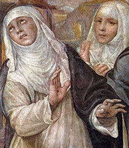 聖カタリナのエクスタシー、詳細、1526 作： Giovanni Antonio Bazzi Sodoma